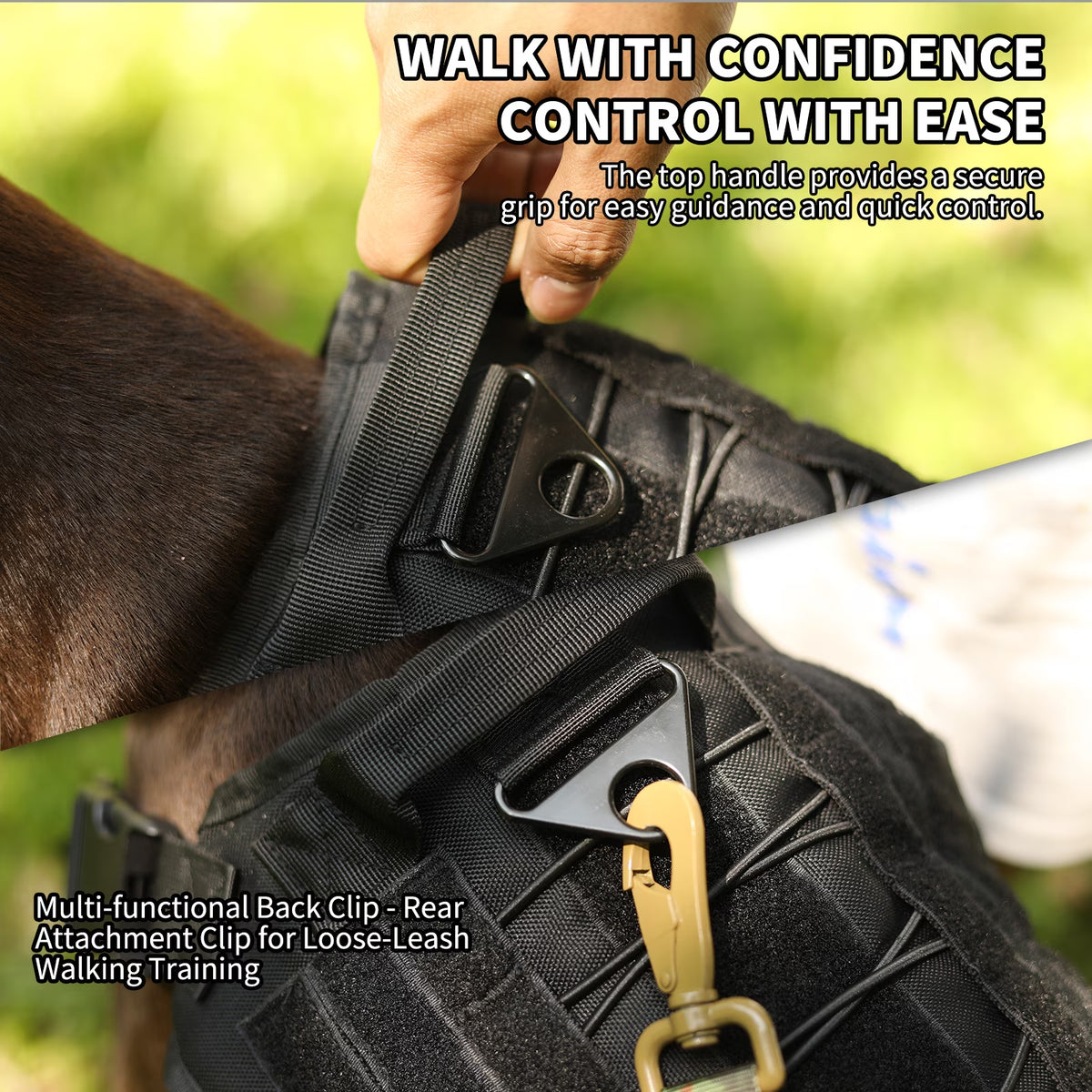No-Pull Heavy-Duty Dog Harness with Handle for Large Active Dogs