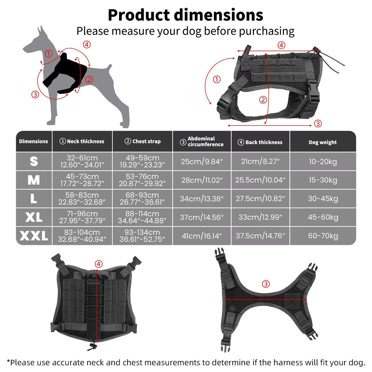 No-Pull Heavy-Duty Dog Harness with Handle for Large Active Dogs