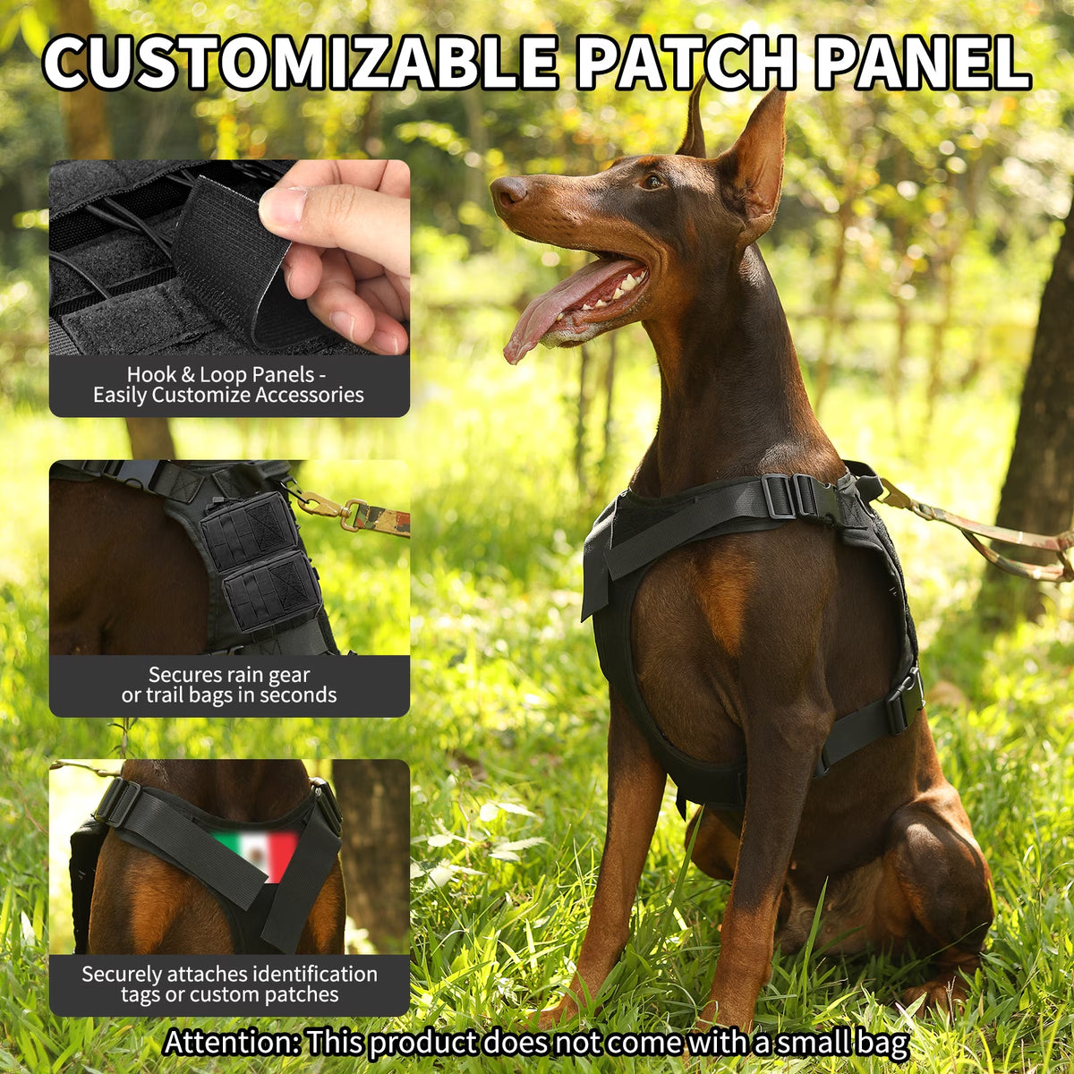 No-Pull Heavy-Duty Dog Harness with Handle for Large Active Dogs