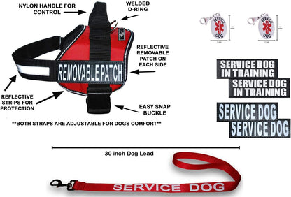 Official Service Dog in Training Vest Harness Bundle Kit